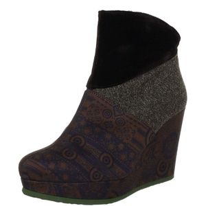 Desigual Wedge ankle booties